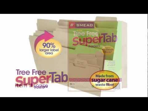 Tree Free SuperTab File Folders - Biodegradable - Recyclable - Eco-friendly