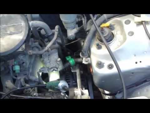how to tighten alternator belt honda civic
