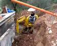 Andrea ans his Komatsu