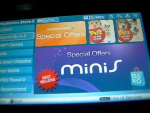 how to go to playstation store on psp