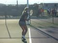 Maria Sharapova Warming up
