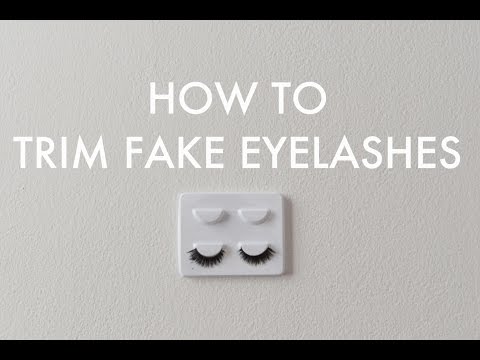 how to trim eyelashes