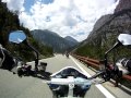 Passo dello Stelvio - downhill ride on motorcycles
