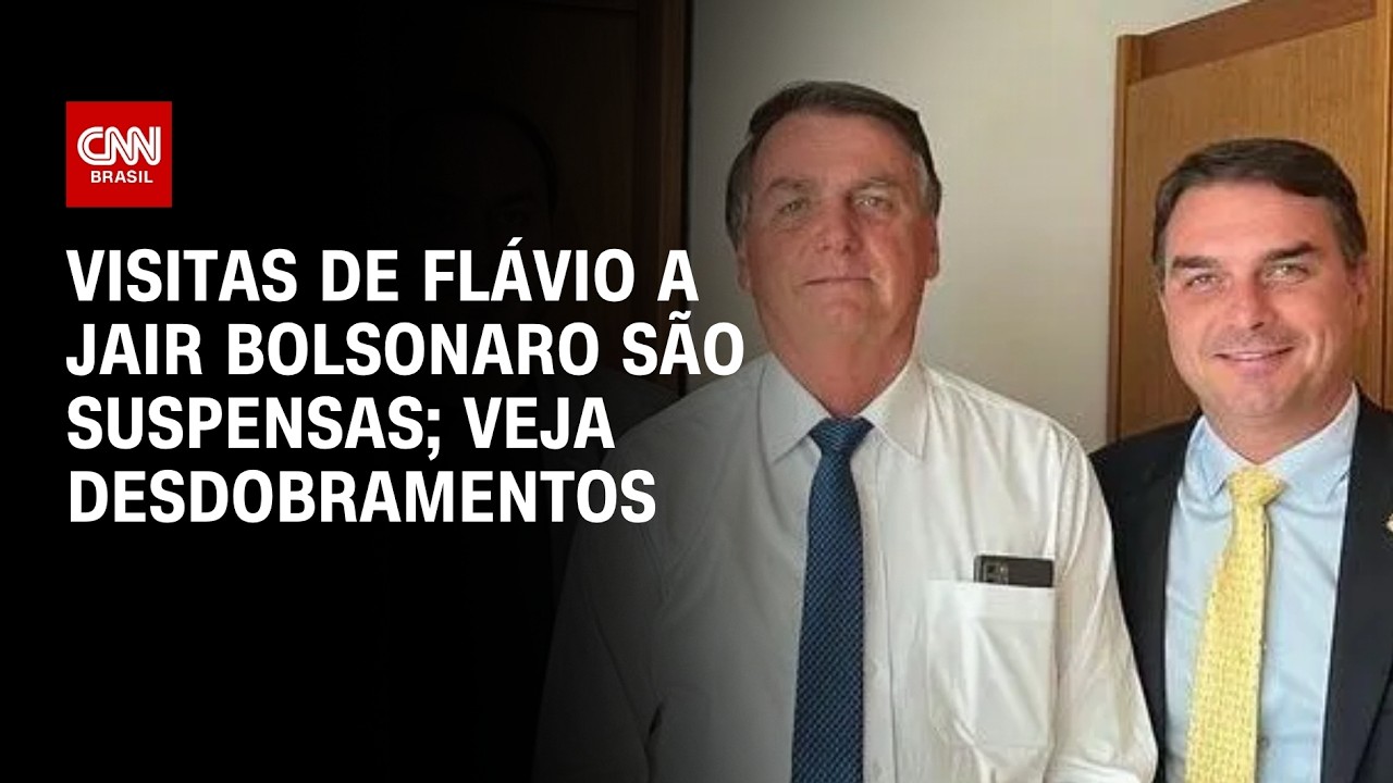 Moraes suspende visita de Flávio a Jair Bolsonaro por 90 dias; veja desdobramentos