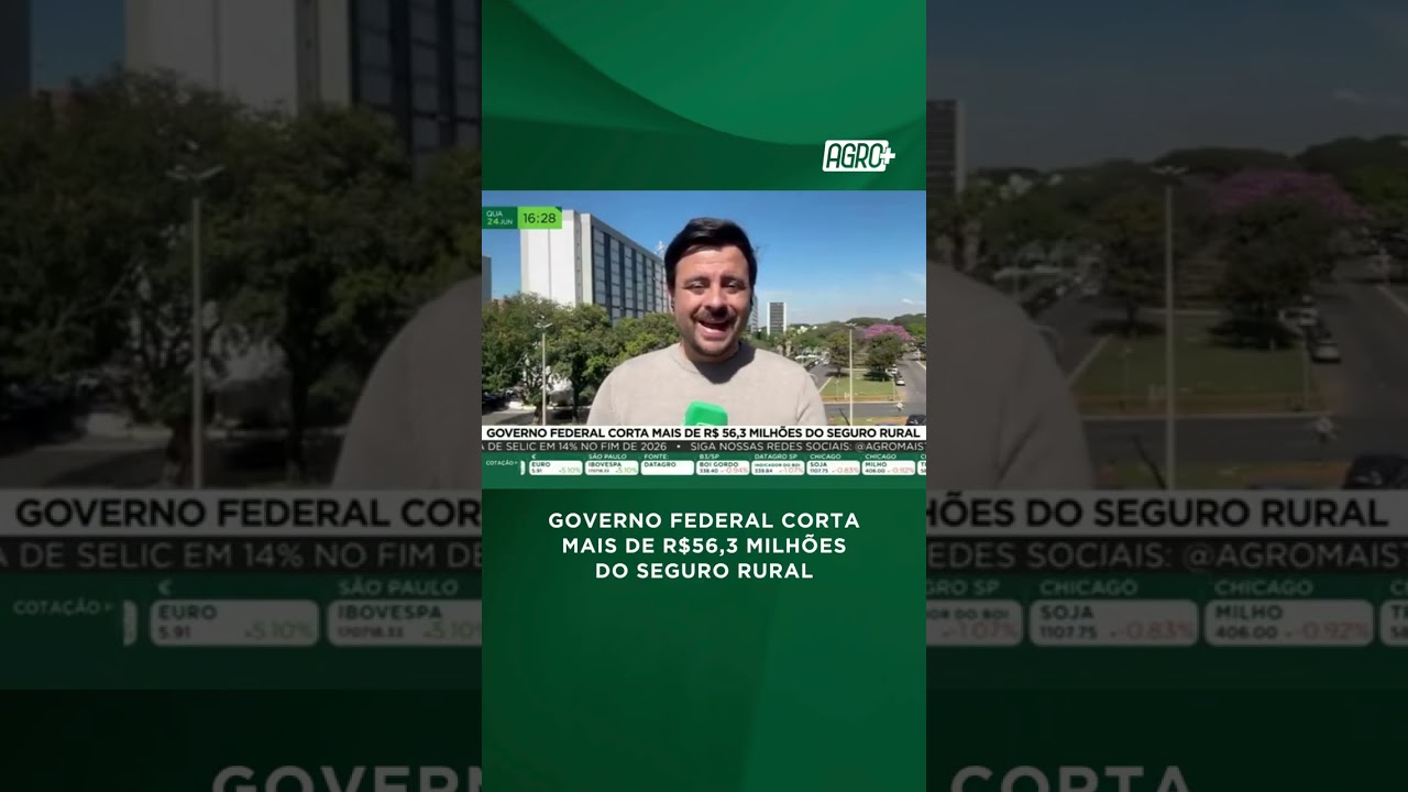 Governo federal corta mais de R$56,3 milhões do seguro rural