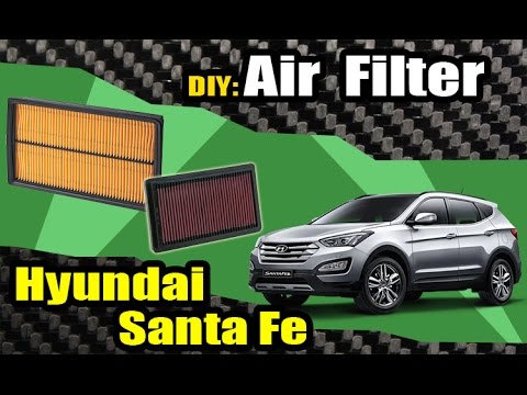 2013 HYUNDAI ENGINE AIR FILTER REPLACEMENT