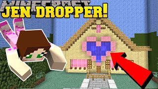 Minecraft: DROPPING INTO JENS HOUSE!!! - Custom Ma