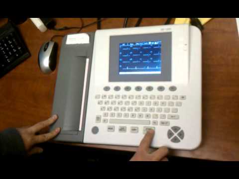 how to set up an ekg machine