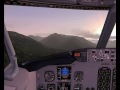 Approach and landing at Innsbruck (LOWI) using the LLZ/DME east approach for runway 26, and visual circling to runway 08.Landing at LOWI is quite interesting. The LLZ/DME (or LOC/DME) east approach for runway 26 starts at the RTT (Rattenberg) NDB, 26 nm from LOWI. Leaving RTT on a heading of 210 degrees, descend to 9500 feet MSL and intercept the OEV localizer at 21 nm DME. At 18.2 DME, start the descent with the localizer, which has a 5 degree offset from the runway 26 centerline. Check your distance and altitude at 16, 14, 12, 10, 8 nm DME. At the AB (Absam) NDB 6.3 nm DME (4400 feet MSL), continue visually. Expect BARO minimums between 3900-4400 feet depending on you category and maximum climb gradient. If you are landing on runway 26, just continue straight ahead. If you like challenges, do the visual circling for runway 08. At the AB NDB, turn left to a heading 230 degrees, descend to 3700 feet, and fly towards the INN NDB. Before you reach the mountains :), turn right to a heading of 265 degrees, and fly this heading until OEV 3.2 nm DME (you will find power lines below you, heading the same direction). Turn right for a very short base, start descending, align yourself with the runway centerline and land.In Innsbruck, it doesn't matter if you're a bit high, it's much worse if you're too low!