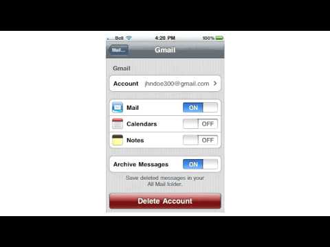 how to change email on iphone