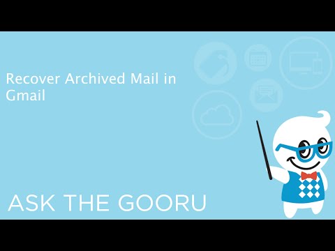 how to recover archived files in gmail