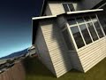 3D visualization of my sister's proposed home extension, designed from architectural plans in 3D Studio Max v9, textures also done by myself in Adobe Photoshop CS1. Testing out my lighting process using V-Ray and also developing a skybox. Work in progress.