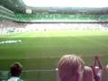 Eveline bij de open dag 2008 van FC Groningen