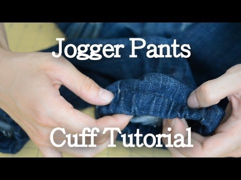 how to turn khaki pants into joggers