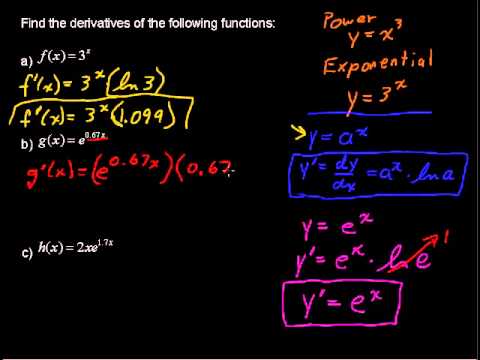 how to take derivative