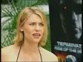 Claire danes talks about Terminator 3 Rise of the machines
