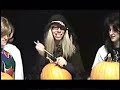 Janoova, Birtha and Kendra show the viewers how to carve ineresting pumpkins.