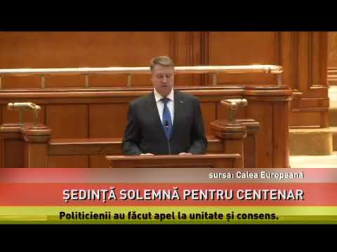 Şedinţă solemnă pentru Centenar