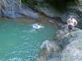 Chris Jumping off the 'Salto Curet' in Maricao, PR