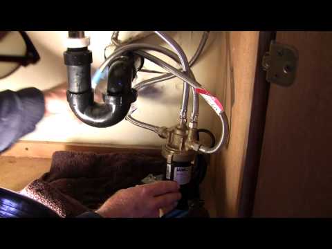 how to drain down hot water system