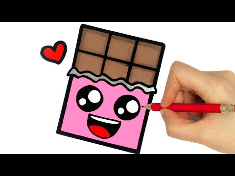 video-linktoworks-how to draw a chocolate step by step - YouTube