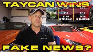 FAKE NEWS * Top Gear used OLD test Numbers for Porsche Taycan Turbo S vs Tesla Model S Race by DragTimes