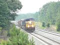 Two train meet on CSX