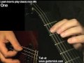 One - Metallica - learn how to play classic rock metal riffs, easy electric guitar lesson & tab