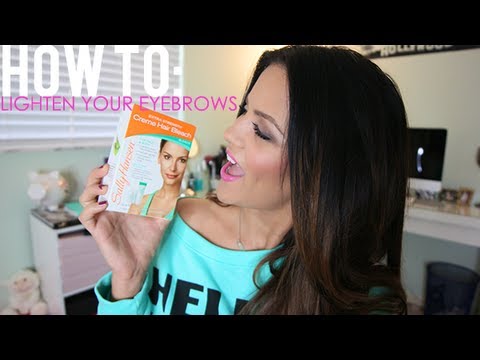 how to dye eyebrows lighter