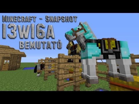 Minecraft Snapshot 13w16a bemutató - Lovak!