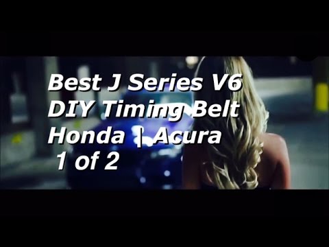 BEST DIY Honda V6 J Series Timing Belt Replacement PART 1