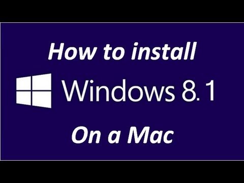 How to Install Windows Blue 8.1 on a Mac with Bootcamp Step by Step