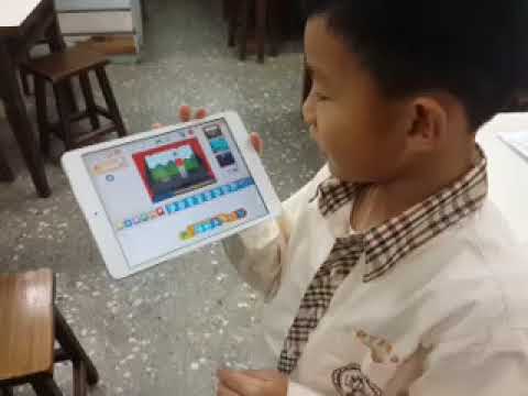 育才國小 ScratchJr_王同學的綜合動畫-107學年度第一學期SCRATCHJR競賽