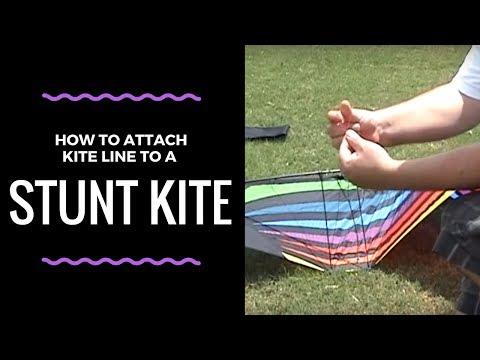 how to attach kite lines