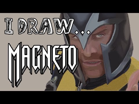 how to draw magneto from x-men