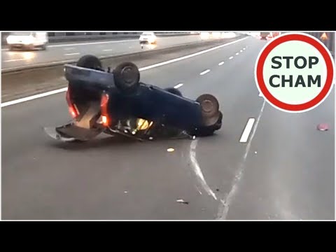 Agresywna zachowanie i dachowanie na autostradzie A4