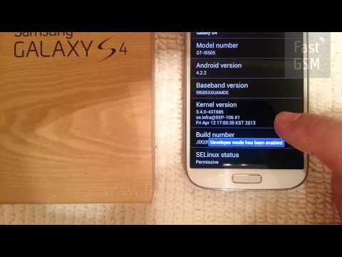 how to enable usb debugging on galaxy s4