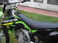 DONT BE A HATER. RESPECT. HAS NEW GRIPS NOW HAS A PRO CIRCUIT... PIPE NOW. I took a 2003 kx 125 and created a 2010 Pro Circuit Monster Energy Race Factory Bike. Its all ready to go for next year and I'm racing it next year. Sounds Amazing. 2 Strokes For Life!