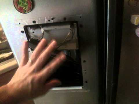 how to unclog ge refrigerator water line