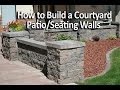 How to build a Patio Enclosure with seating walls for an add