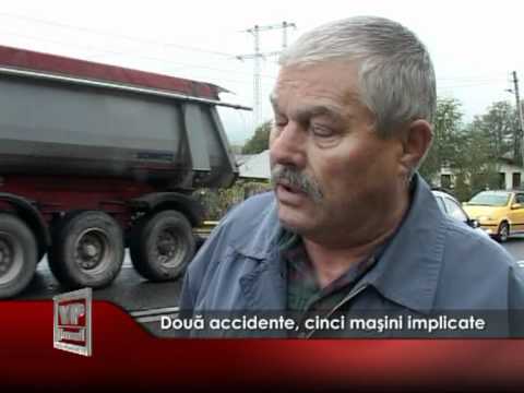 Două accidente, cinci maşini implicate