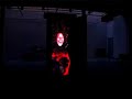 les portes (the doors)
interactive video installation by jean-jacques birg� and nicolas clauss
created at festival nemo, espace paul ricard, paris, april 2006
filmed by fran�oise romand � a.p.r.e. 2006

http://www.somnambules.net/english/lesportes/index.htm

three doors without locks.
to see, one must play with them while staying on the threshold.
beyond, moving images are filing by: flesh, bodies becoming spots, flow, momentary music. choir from beyond the earth, mechanical rhythms, sharp matter compose the three-voice orchestra of a literary world.
tale or fable, one could find bosch, in the shadows, spying on dante. souls, or maybe fools, transform us into active visitors, 