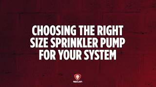 Choosing the Right Size Sprinkler Pump