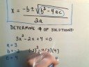 Using the Discriminant for Quadratic Equations