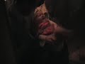 Funny baby laughing while playing