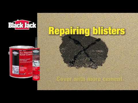 how to fix asphalt roof leak