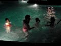 paw paw gets splash by Pumpkin, Callie, Luke & Jake