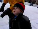 Ice skating in downtown St. Paul Minnesota.