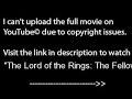 The Lord of the Rings: The Fellowship of the Ring (2001), PART 1 /9,full film/movie on