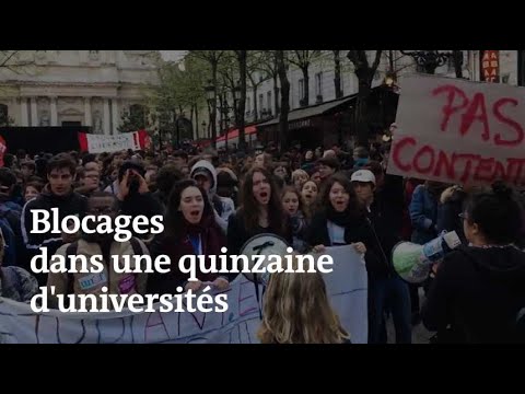 Une quinzaine de facs bloquées : la mobilisation étudiante en images